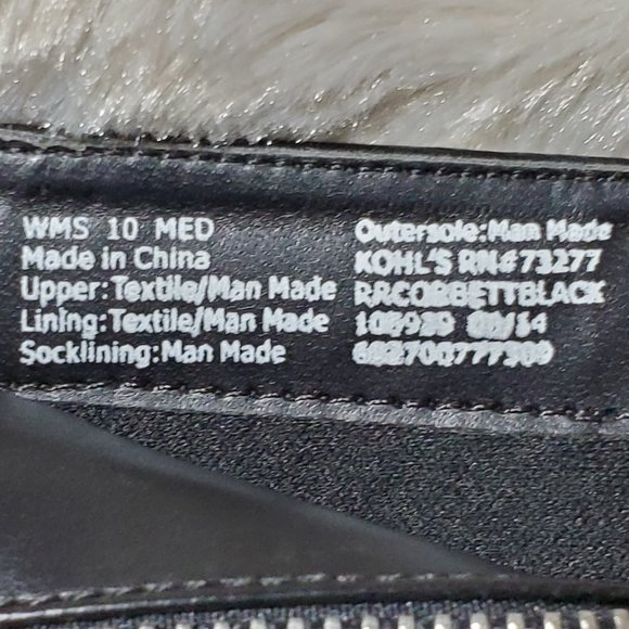 Rock & Republic Black Leather/Suede Ankle Bootie - Picture 4 of 7